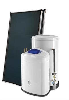 Sistema Solare Forzato Kit 2 Collettori Telaio Tetto Bolli.Lt200/TT