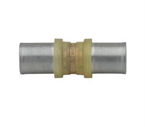 Raccordo Tubo Multistrato Pressare Gas Diritto Doppio D.20x20x2