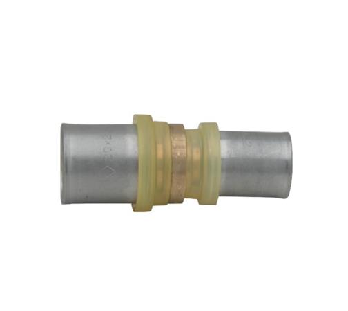 Raccordo Tubo Multistrato Pressare Gas Diritto Doppio Rid.D.26x16x3