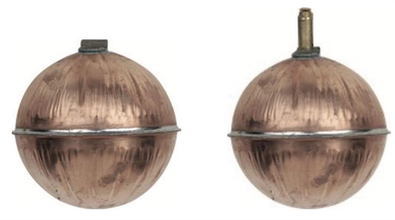 Sfera con Reggisfera in Rame Scorrevole D.120 3/4